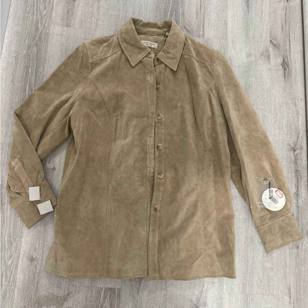 NWT Valerie Steven’s Suede Shirt Jacket